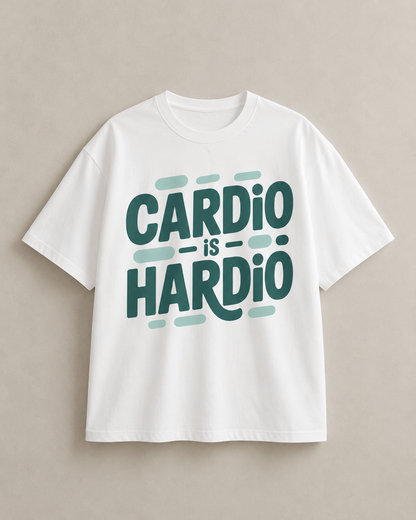 CARDIO IS HARDIO - Round Neck Unisex T-Shirt