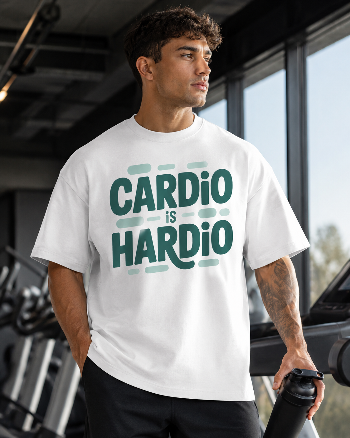 CARDIO IS HARDIO - Round Neck Unisex T-Shirt