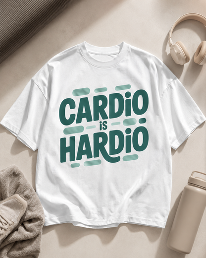CARDIO IS HARDIO - Round Neck Unisex T-Shirt
