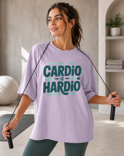 CARDIO IS HARDIO - Round Neck Unisex T-Shirt