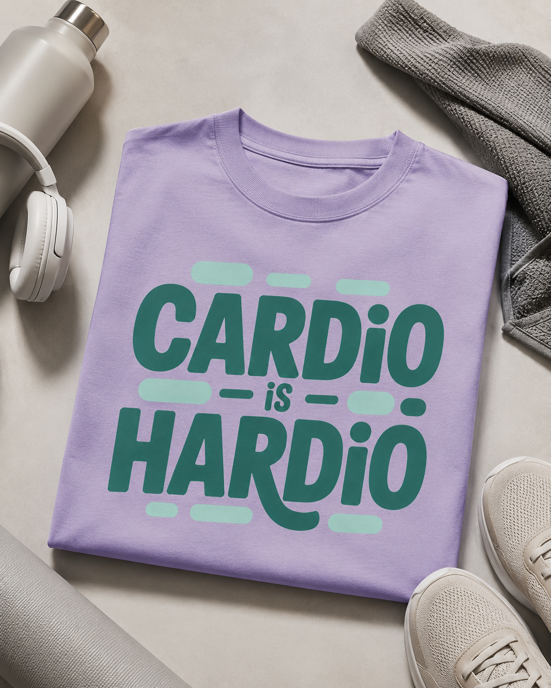 CARDIO IS HARDIO - Round Neck Unisex T-Shirt