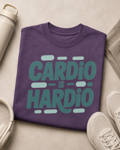 CARDIO IS HARDIO - Round Neck Unisex T-Shirt