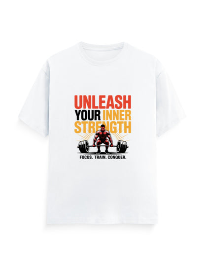 FOCUS TRAIN CONQUER - Round Neck Unisex T-Shirt