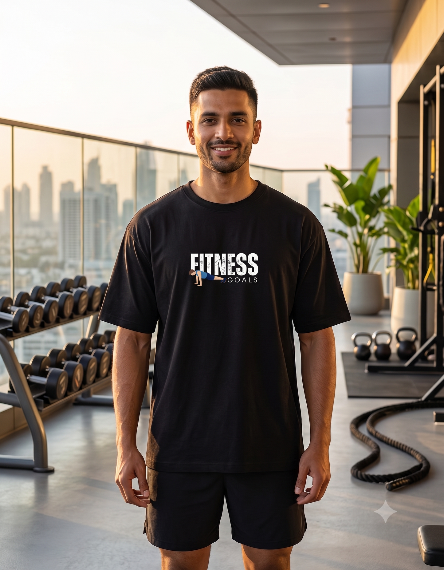 FITNESS GOALS - Round Neck T-Shirt