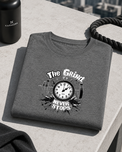 Gym Grind - Round Neck T-Shirt