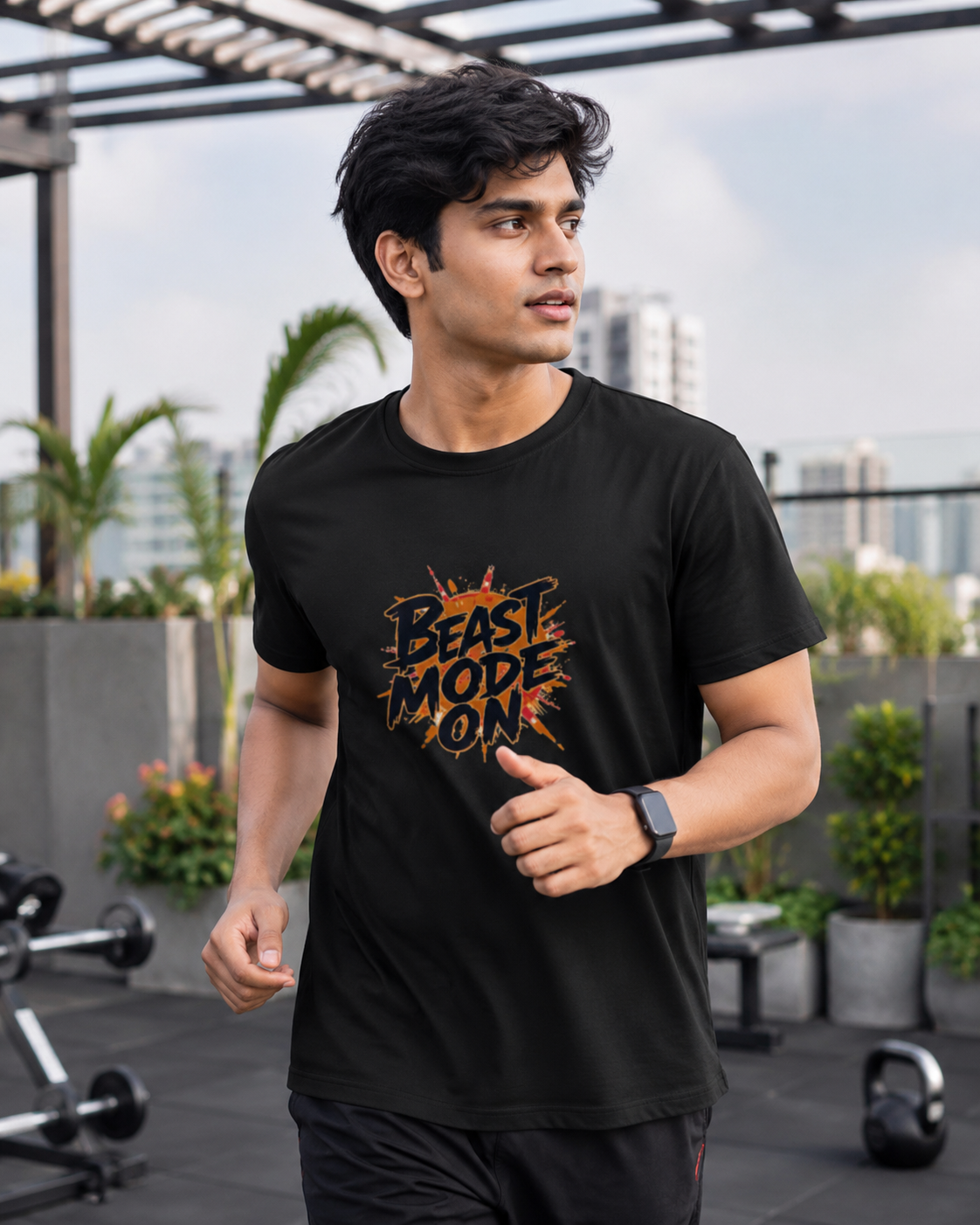Gym Beast - Round Neck T-Shirt