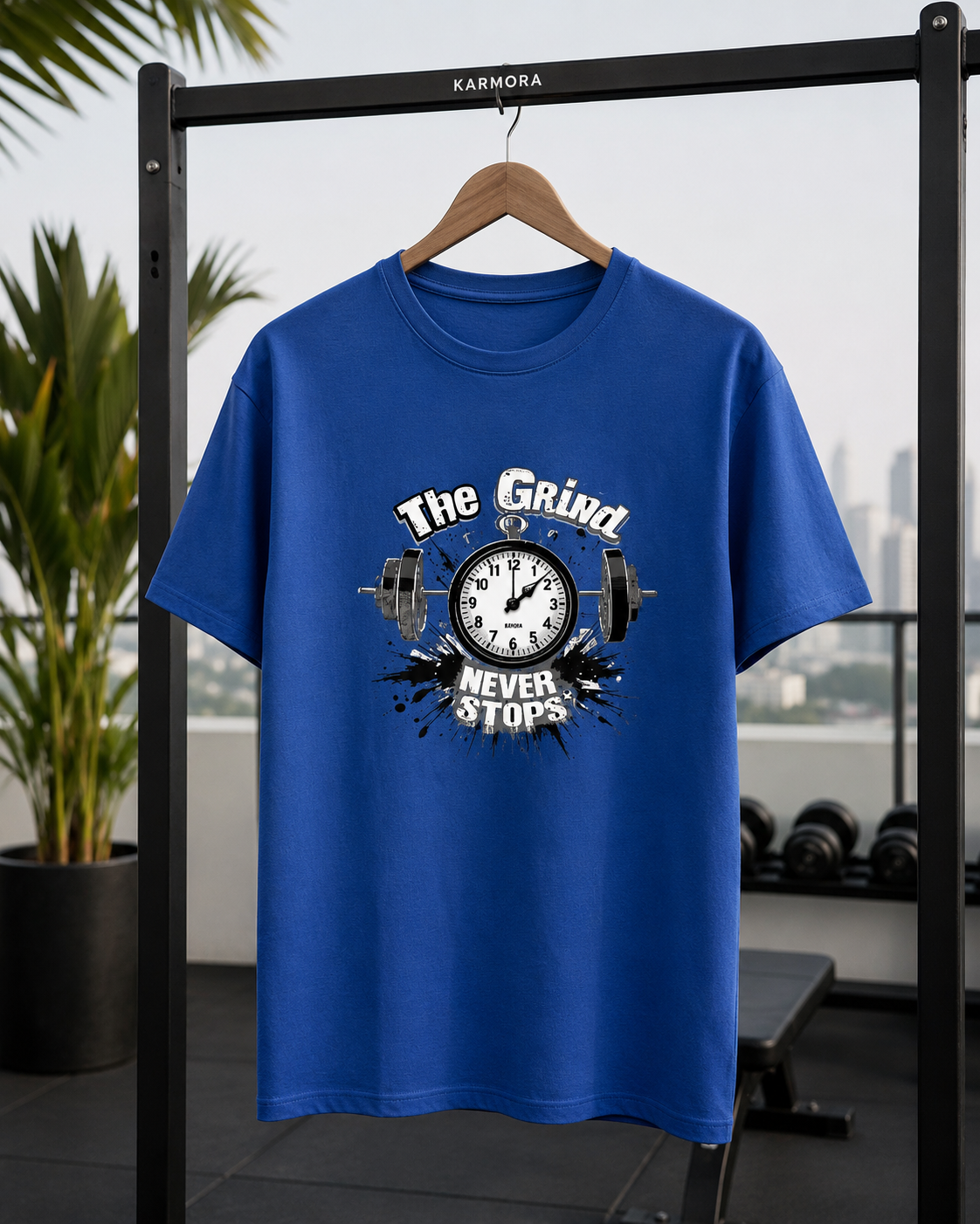 Gym Grind - Round Neck T-Shirt