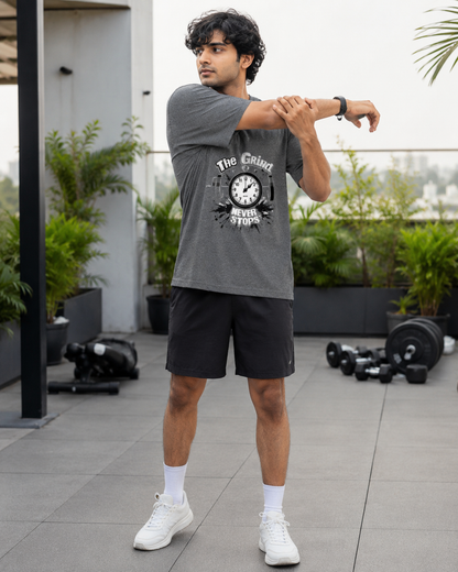 Gym Grind - Round Neck T-Shirt