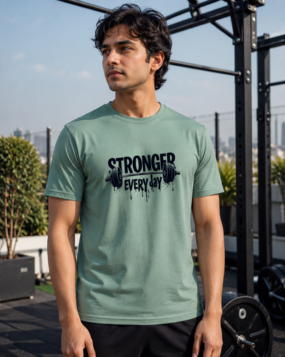 Stronger Everyday - Round Neck T-Shirt