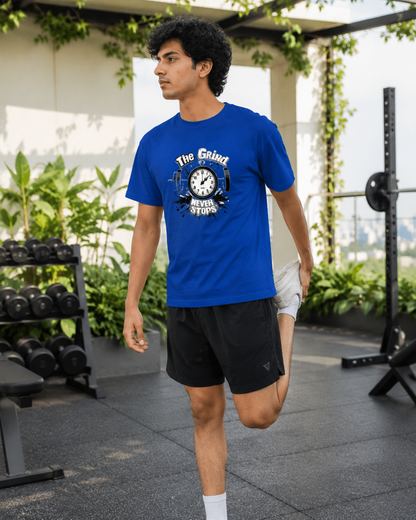 Gym Grind - Round Neck T-Shirt