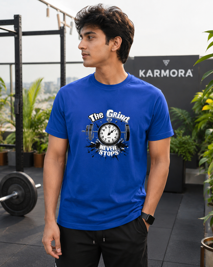 Gym Grind - Round Neck T-Shirt